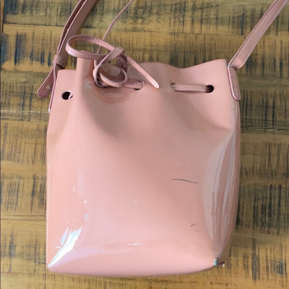 Mansur Gavriel Bucket Bag in Patent Leather
